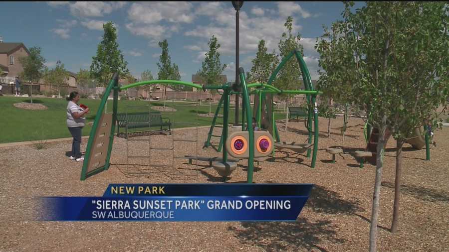 A new park in southwest Albuquerque opened just in time for fall festivities.