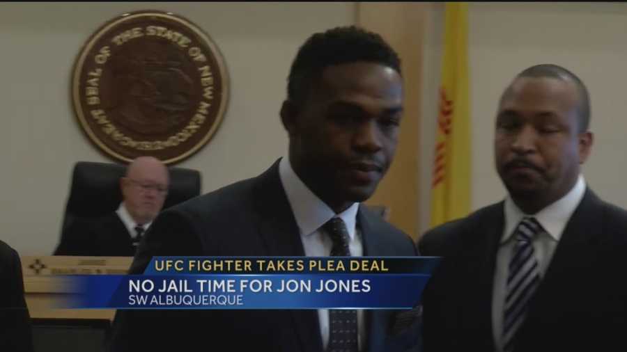 A former UFC champion who lives and trains in Albuquerque avoided the big knockout punch in court today.