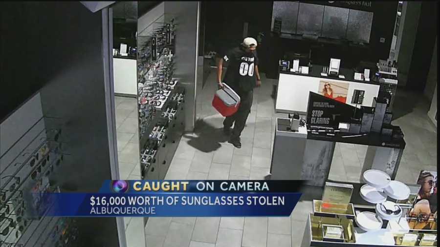 Albuquerque police said one thief managed to make off with $16,000 worth of designer shades.
