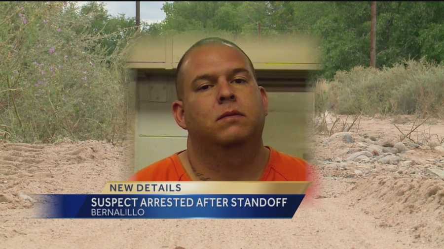 Bernalillo police say 38-year-old Oscar Anchondo spent about three hours in the back of a pickup before SWAT negotiators were able to convince him to surrender.