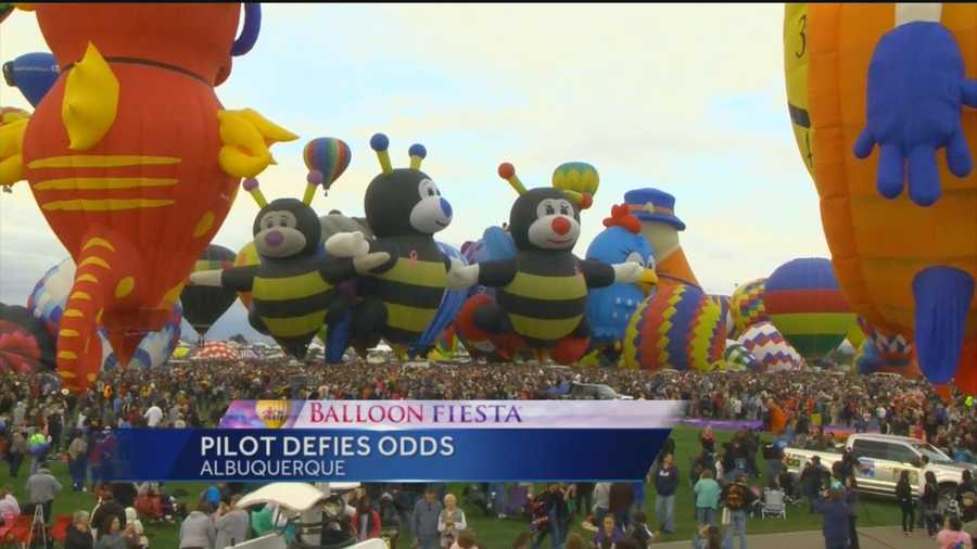 The bumble-bee family is always a hit at Balloon Fiesta, and one of its pilots is defying the odds to be in the sky.