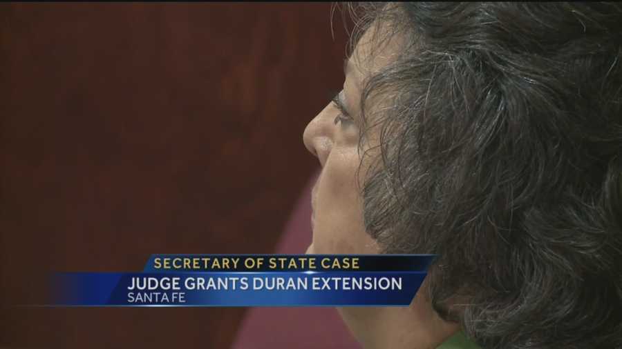 New Mexico Secretary of State Dianna Duran appeared in court Thursday.