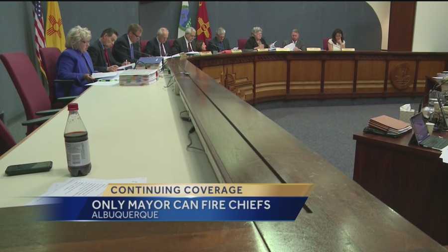The Albuquerque City Council now has more power when it comes to hiring the city's police and fire chiefs but not when it comes to firing them.