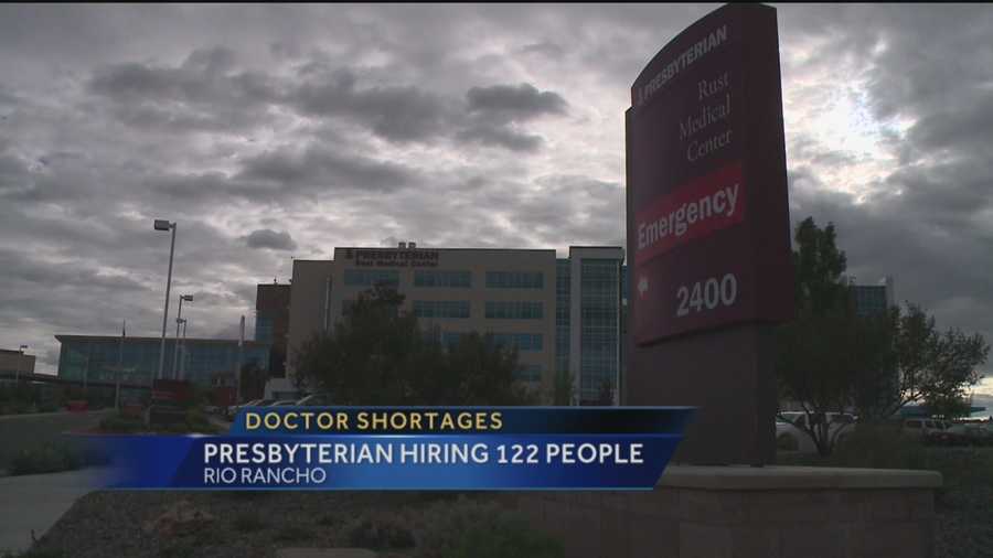 Presbyterian hospital has a problem right now and it's trying to hire a lot more people to staff it.