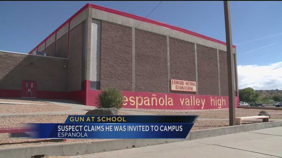 Investigators believe a northern New Mexico teen accused of carrying a gun to a school received an invitation to campus from his girlfriend.