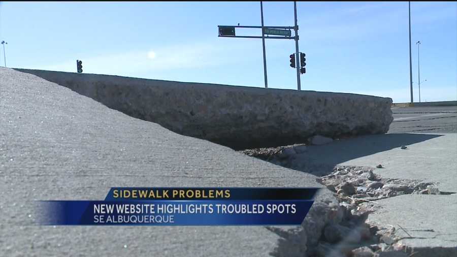 One UNM professor is putting pressure on the city get cracked, blocked and buckling sidewalks fixed.