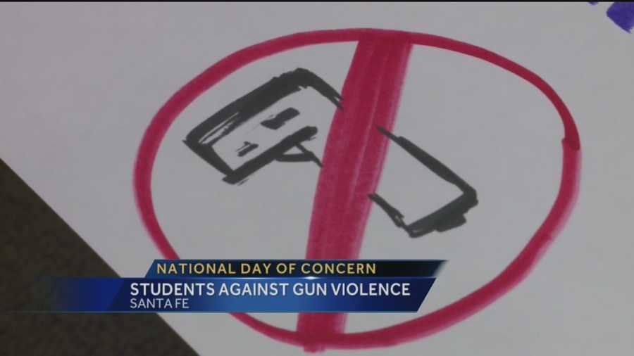 Hundreds of Santa Fe students will voice their concerns about gun violence Wednesday.