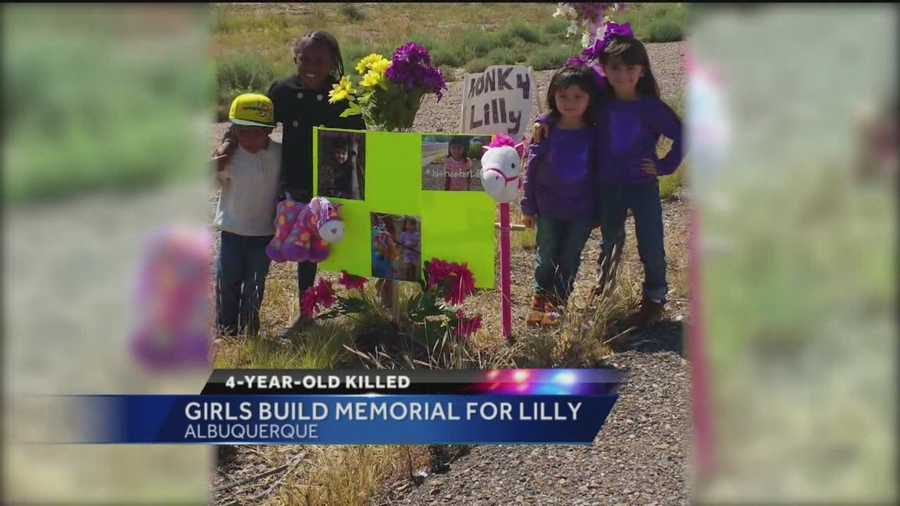 The Albuquerque community has been touched to its core after Lilly Garcia, 4, was shot and killed following a road rage incident on Interstate 40 Tuesday. Two girls of the same age are doing what they can to remember her.