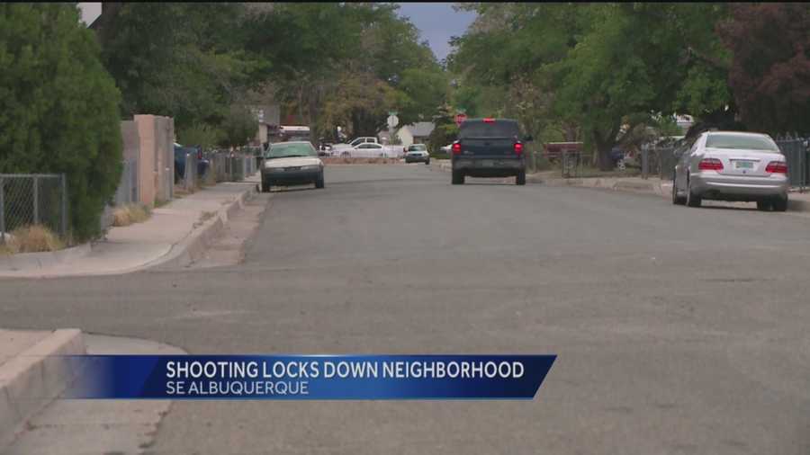 When a police officer was shot in southeast Albuquerque, it made for some very scary moments for those closest to the danger.