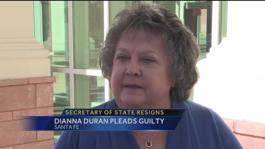 Secretary of State Dianna Duran resigned and then took a plea deal in a case where she's accused of misusing campaign donations.