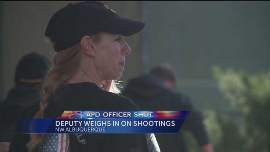 The recent shootings struck a chord throughout Albuquerque. Bernalillo County Sheriff's deputy Robin Hopkins explains the importance of community support.