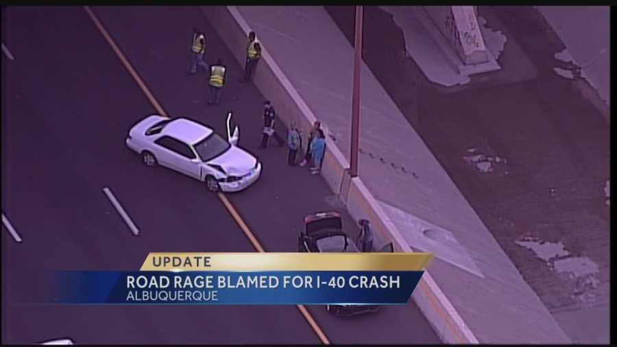 A road rage incident led to two other accidents on Interstate 40 Wednesday, according to Albuquerque police.