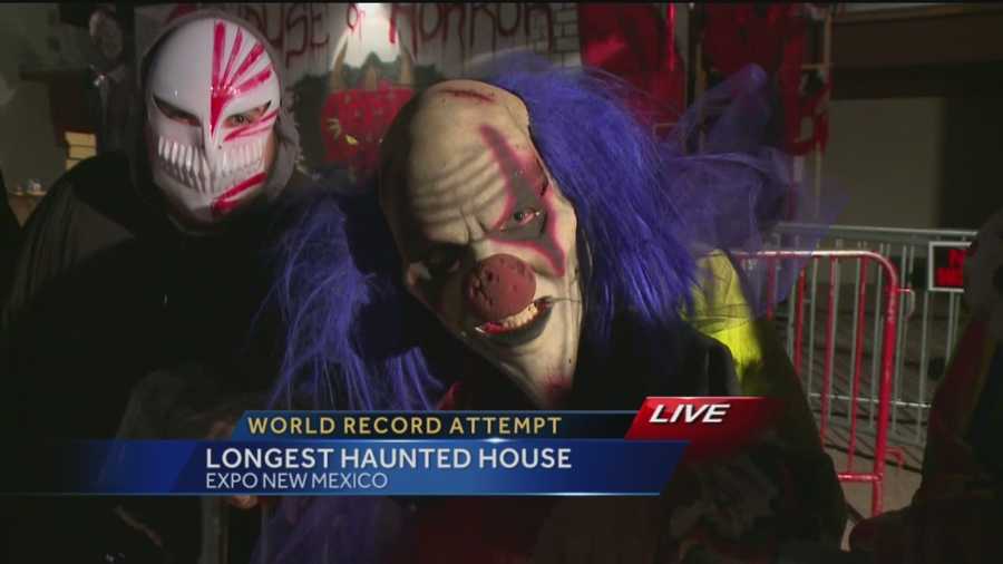 An Albuquerque haunted house is looking to set a Guinness World Record for the longest haunted house in distance.