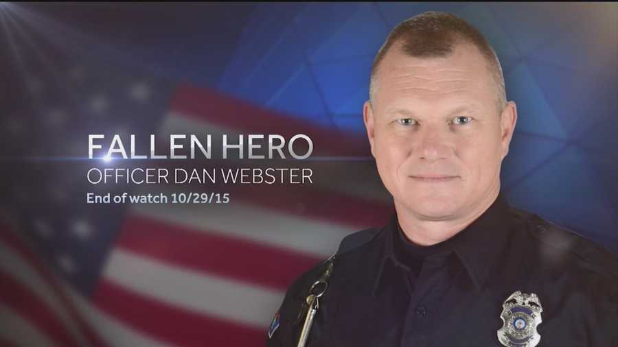Hundreds of people packed the Kiva auditorium Tuesday morning to say goodbye to fallen Officer Dan Webster.