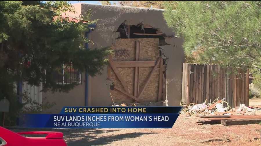 An SUV crashed into a northeast Albuquerque home late Monday night.