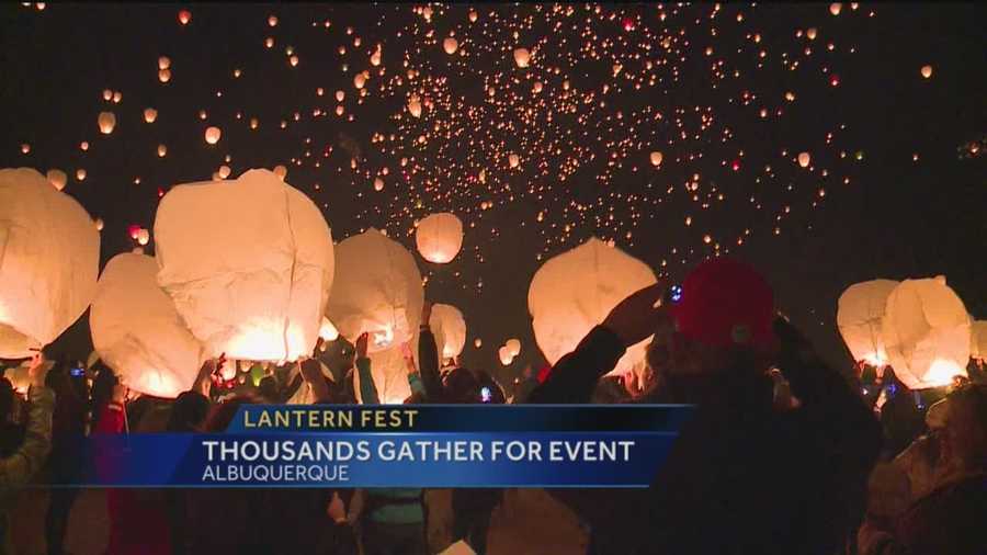 Tonight thousands of lanterns were released, but this first time event didn't start off so smooth.