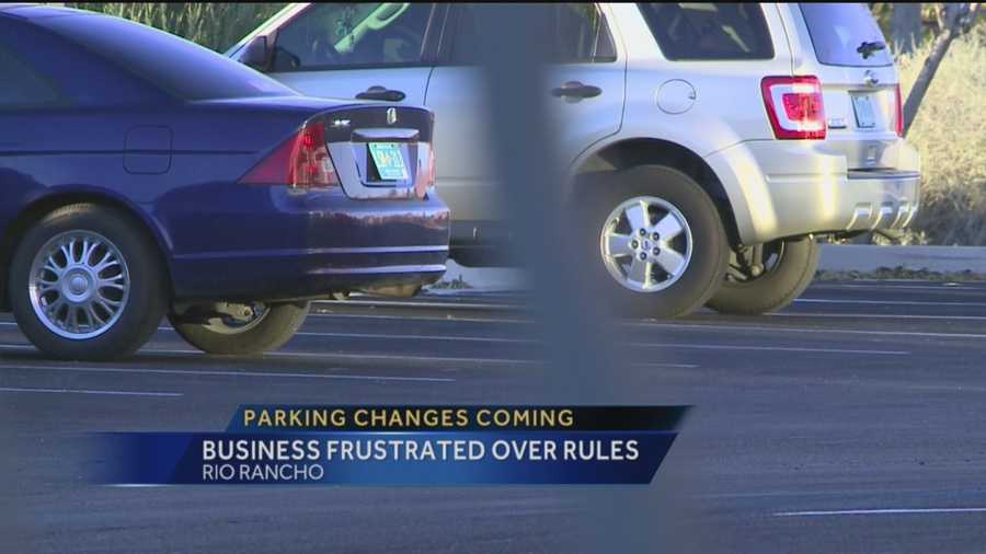 Just about all of us have gotten a little irritated one time or another because we couldn't find a parking space. But a Rio Rancho business owner has a much different problem, too many spaces.
