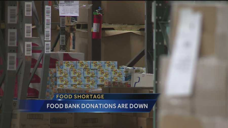 Food Bank Donations Are Down