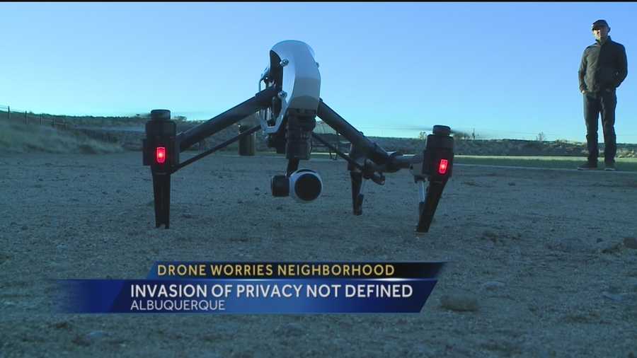 A rogue drone is flying over west Albuquerque homes late at night, though the machines are very much in a legal gray area.