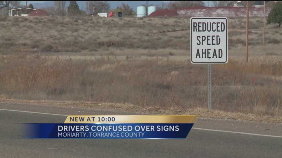 West of Moriarty, a stretch of road has two different speed limits in the same spot, and some drivers say they aren't the only ones confused.