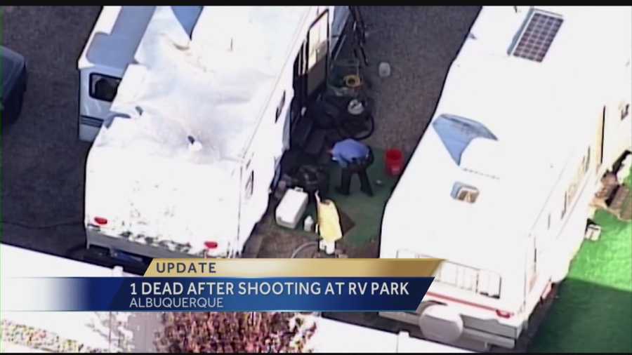 We've learned one of the two men involved in an R.V. park shooting is dead.