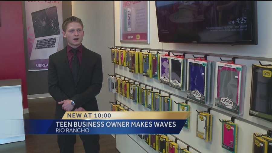 There's a new name in the Rio Rancho business community, and he's turning heads because he's only 19.