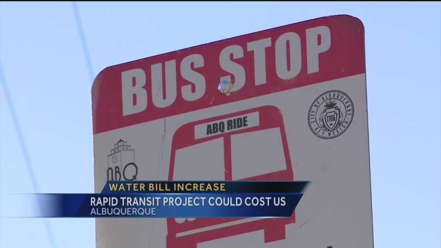 Your water bill could soon go up, and it's all because of a controversial project to build a bus lane in the middle of Central Avenue.