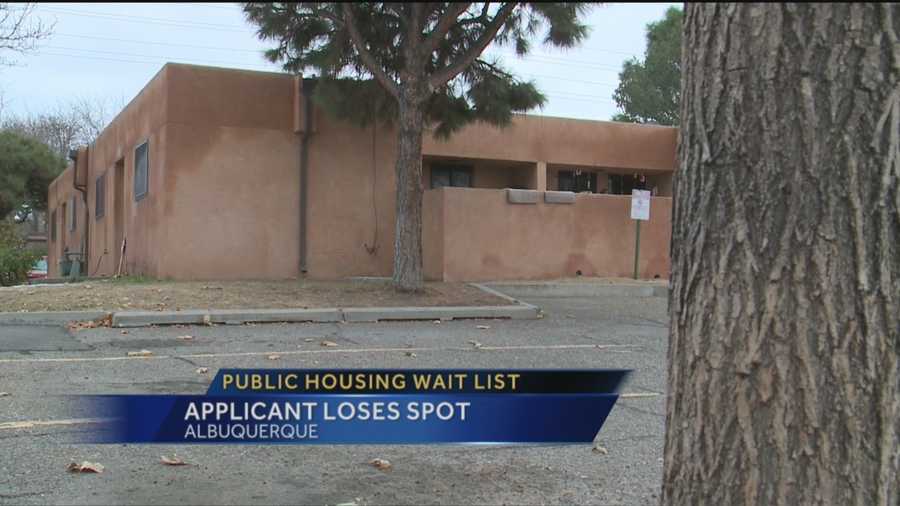 Man loses spot on public housing wait list
