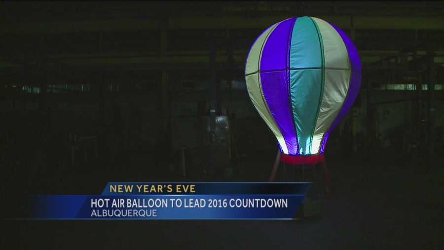 Albuquerque is doing something similar to New York City's New Year's Eve Ball drop, with a hot air balloon.