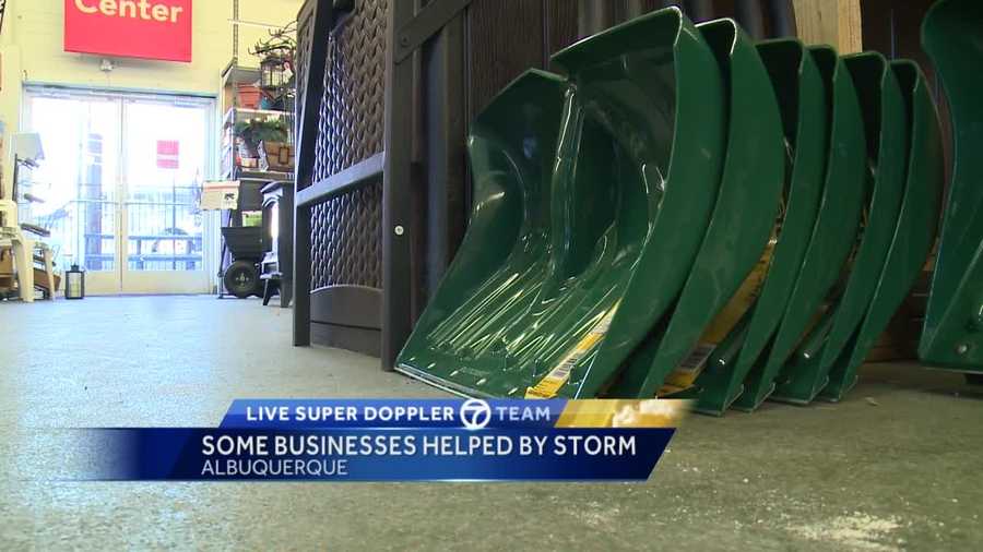 Some businesses were hurt by the latest snowstorm to hit New Mexico, but others were actually helped by the wintry blast.