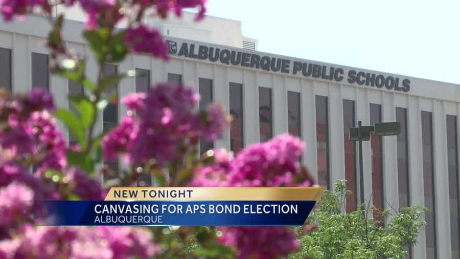 Residents went door-to-door trying to convince people to vote in the upcoming bond election.