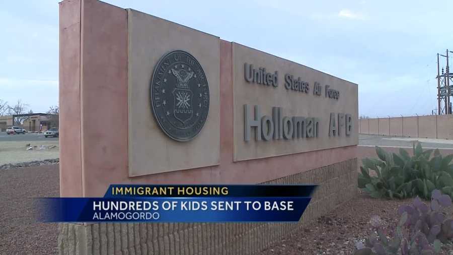 Hundreds of immigrant children arrived at Holloman Air Force Base in Alamogordo.