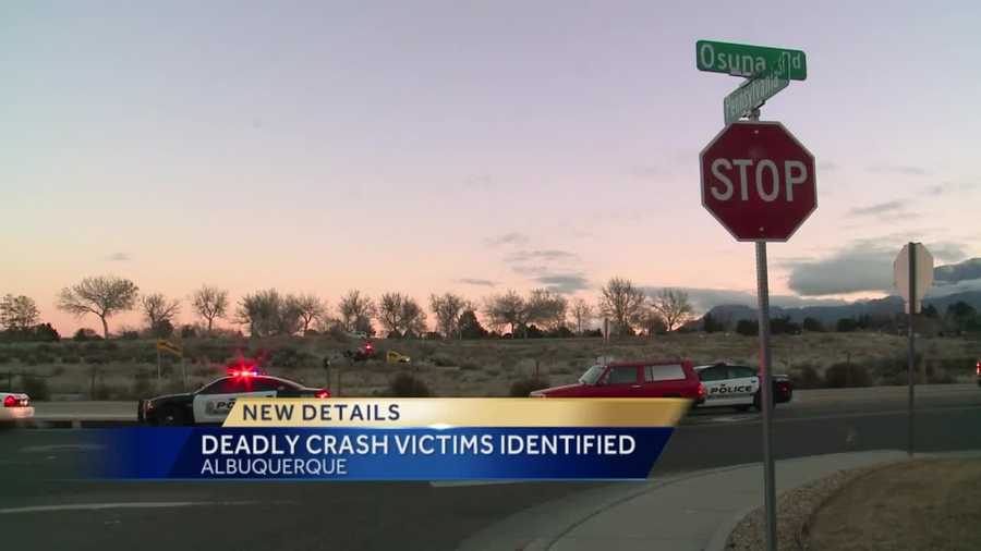 Albuquerque police identified the five people involved in a triple-fatal crash Friday morning.