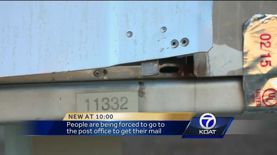 It's a trend postal workers are seeing day after day in Albuquerque -- mangled pieces of metal where mailboxes should be.