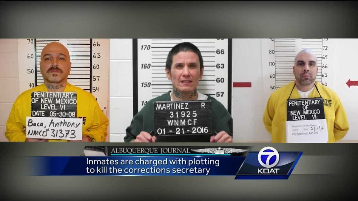 3 charged will plotting to kill NM prison boss