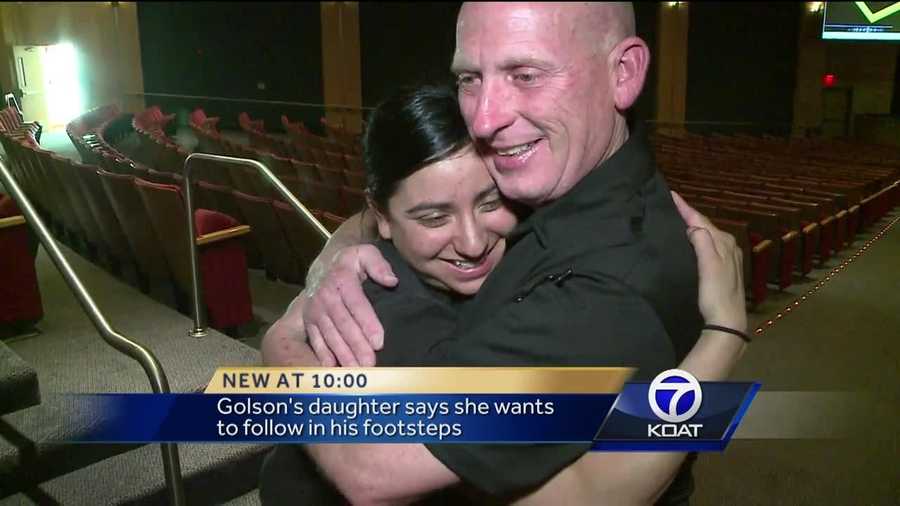 The daughter of an Albuquerque police officer shot multiple times during a traffic stop will graduate from the police department's training academy Thursday morning.