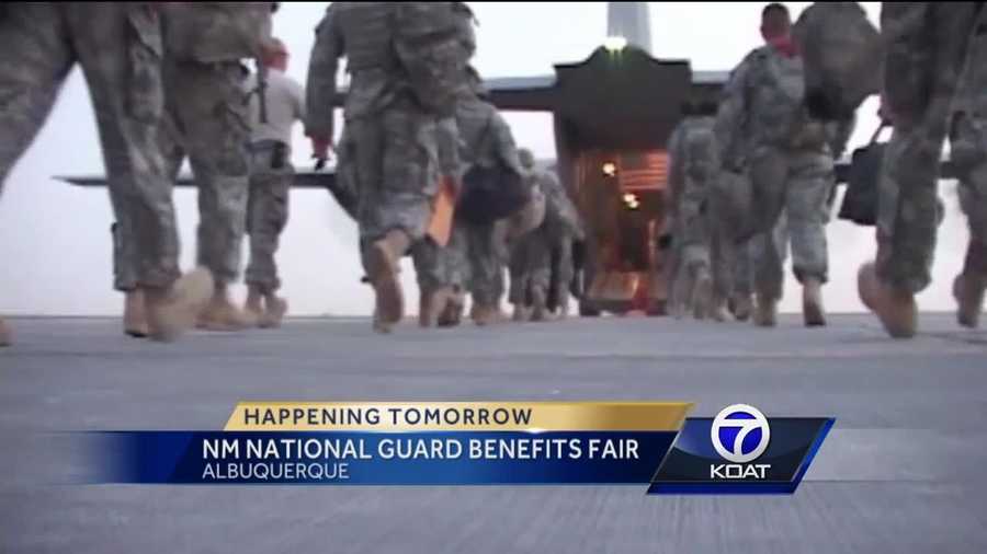 For the first time ever, the New Mexico National Guard and Department of Veterans' Services are having a benefit fair.
