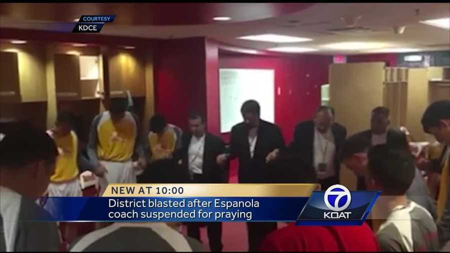 Friends and family packed an Espanola Public Schools board meeting Wednesday night, demanding that one of the district's most beloved basketball coaches be allowed to come back to work.