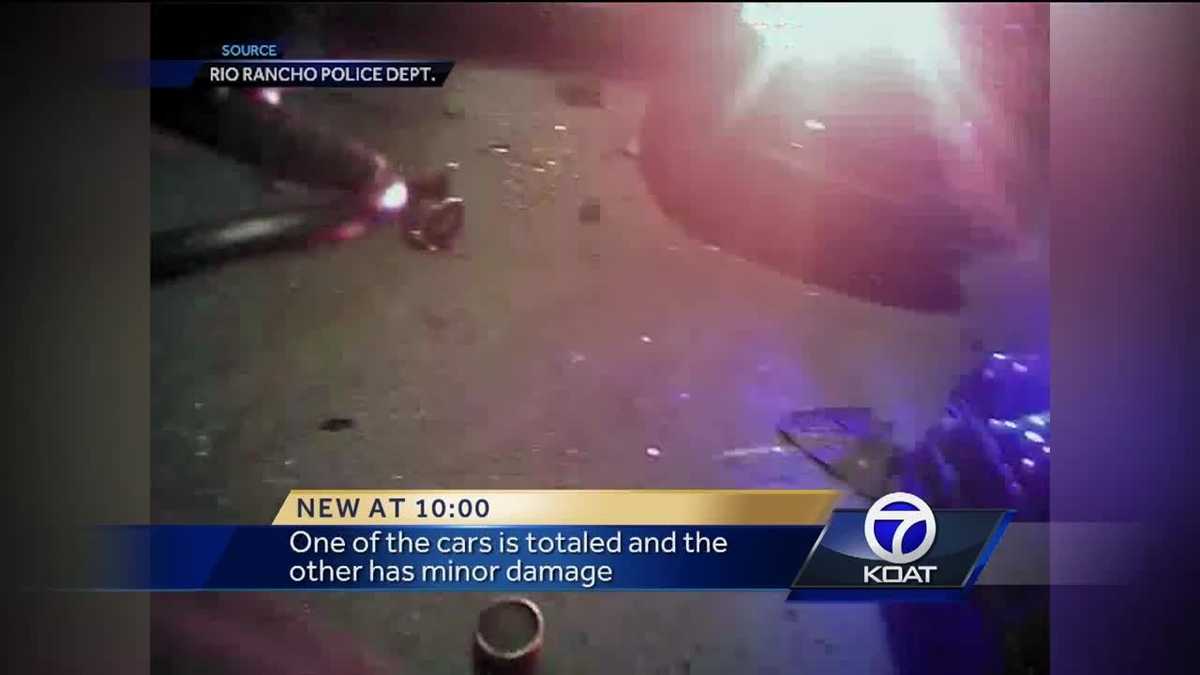 Rio Rancho police almost hit in drunken driving crash