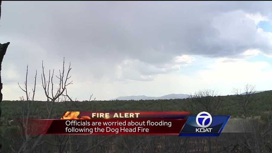 Officials are worried about flooding following the Dog Head Fire.
