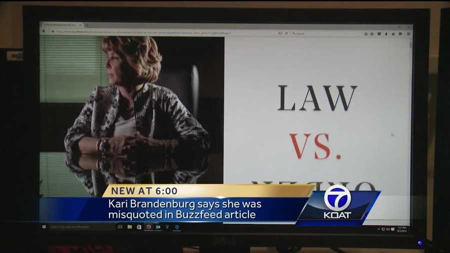 An article was posted Tuesday night on Buzzfeed.com, an internet company often focused on social and entertainment news. However, District Attorney Kari Brandenburg said the reporter got things wrong.