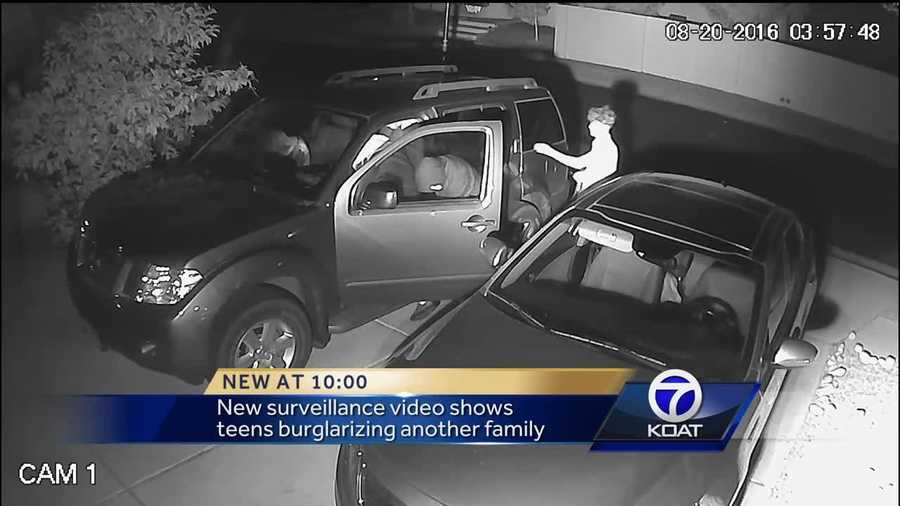 New surveillance video shows teens burglarizing another family.