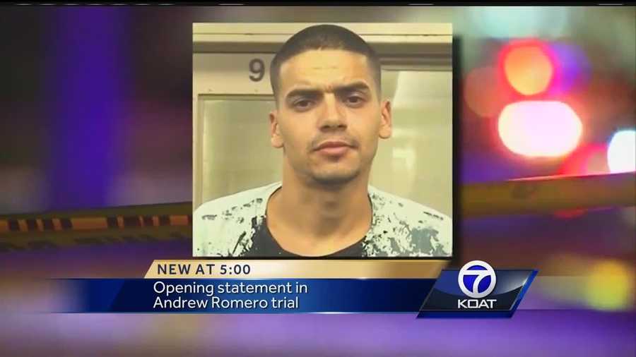 Andrew Romero is accused of shooting and killing Rio Rancho police Officer Gregg Benner on May, 25, 2015.