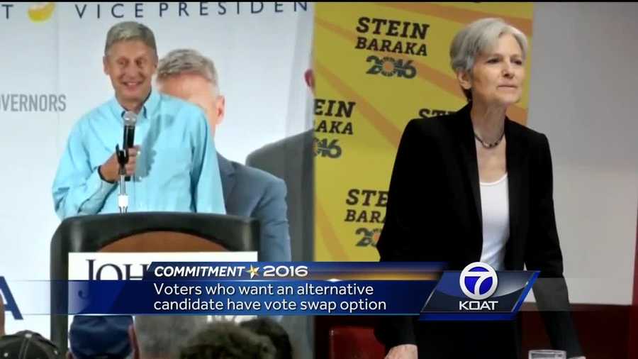 Libertarian candidate Gary Johnson and Green Party candidate Jill Stein are trying to throw a wrench in the election, but they're not exactly getting the momentum they need. That's bad news for voters who don't want to see Clinton or Trump in the White House, so they're trying something called, "vote swapping."