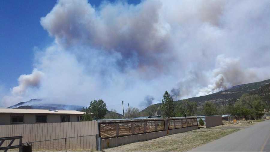 Images: Track Fire Burns Near Raton