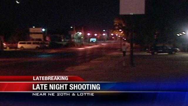 Oklahoma City police are searching for a person involved in a late-night shooting.