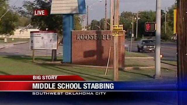 A student stabbed by another at an Oklahoma City middle school on Monday, but parents just found out about it on Tuesday. KOCO's Katy Blakey explains.