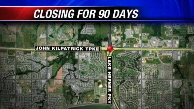 A section of the Kilpatrick Turnpike will close on November 5th for 90 days.