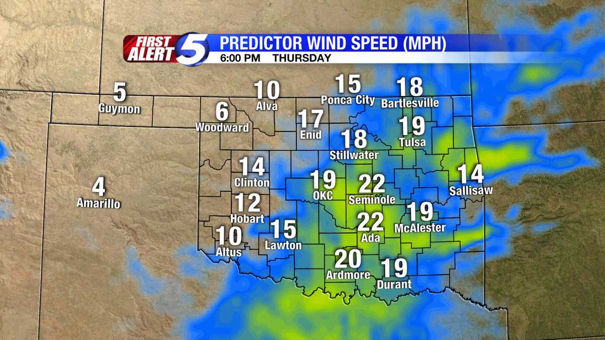 Oklahoma City Wind Forecast, Ok 73102 – KFYT