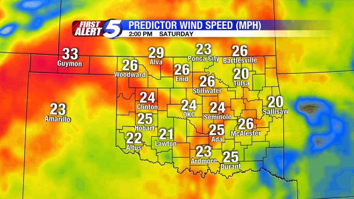 Hourbyhour Oklahoma wind speed slideshow (Nov. 8)